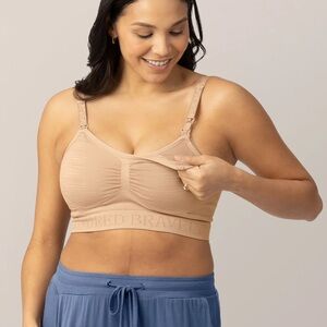 NWT Kindred Bravely Seamless Nursing Bra in Beige